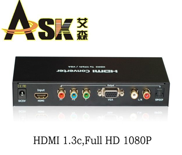 供應(yīng)HDMI轉(zhuǎn)化器HDMI轉(zhuǎn)VGA、色差。廠家直銷。