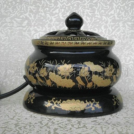 供應(yīng)佛香九品蓮花電子熏香爐