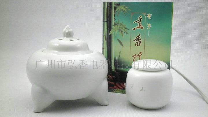 供應(yīng)德化定窯白瓷電子熏香爐