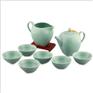 陶瓷茶具 禮品茶具套裝 越窯青瓷陶瓷茶具八件套裝