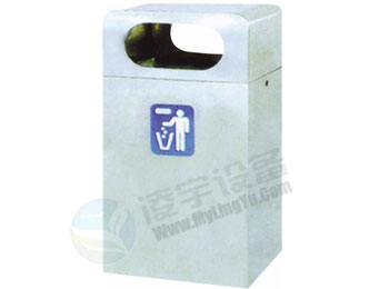 供應湖南省長方形戶外不銹鋼垃圾桶LY-BXG1090