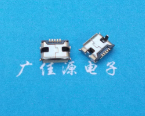 供应-MICRO-USB5p-插座-插板加长针-有卷边-度雾&nbsp;&nbsp;母座