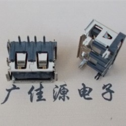 USB贴片母座 10.0长E字芯A母座 鱼叉脚正反向母座&nbsp;&nbsp;10.0USB母&nbsp;&nbsp;插板usb母座