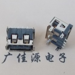 USBA/F母座 10.0 山字芯 鱼叉胶芯反向 铜/铁壳&nbsp;&nbsp;USB接口连接器&nbsp;&nbsp;10.0USB母&nbsp;&nbsp;USB公头焊线