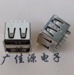 USB母座-双层180度短体带鱼叉脚深圳市广佳源电子&nbsp;&nbsp;USB公头焊线