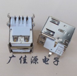 USB母座-双层180度短体带鱼叉脚深圳市广佳源电子&nbsp;&nbsp;USB公头焊线