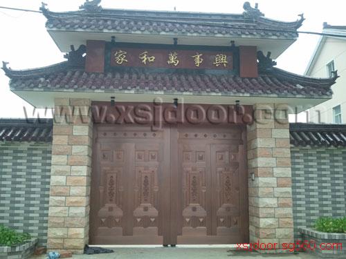 纯铜智能庭院门 纯铜院墙门 别墅院墙门 围墙门